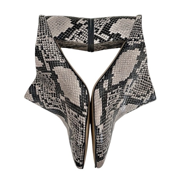 Marc Fisher Ragni Snakeskin Leather Pointed Toe Heeled Mules Women’s Size 11 - Picture 7 of 12